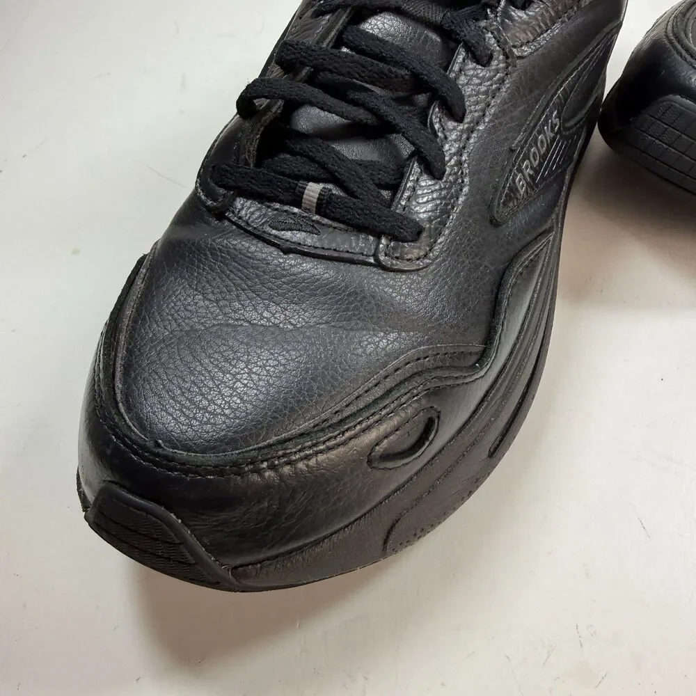 Brooks Ghost Max L 1104431D072 Mens US 10 D Running Shoes Black Leather Sneaker